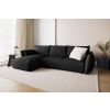 Černá čalouněná rozkládací pohovka Cosmopolitan Design Matera 253 cm, levá -fv-interier-25