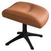 Koňakově hnědá kožená podnožka FLEXLUX ELEGANT 44 x 35 cm