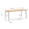 Dubový rozkládací jídelní stůl Kave Home Montuiri 120-200 x 90 cm