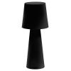 Černá kovová zahradní stolní LED lampa Kave Home Arenys M