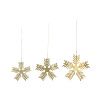 Set tří mosazných vánočních ozdob Ornaments