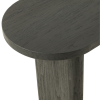 Černý teakový toaletní stolek J-line Blacky 150 x 50 cm