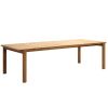 Teakový zahradní stůl Kave Home Icaro 220 x 102 cm