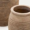 Set dvou přírodních zahradních květináčů Kave Home Llonga Ø 32/54 cm -fv-interier-25