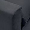 Antracitově šedé čalouněné křeslo Kave Home Nora 140 cm -fv-interier-25