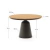 Teakový zahradní stůl Kave Home Tudons 120 cm
