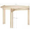 Černý dřevěný konferenční stolek Karup Design Sticks 60 cm