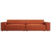 Terakotově červená čalouněná čtyřmístná pohovka Windsor & Co Lupus 244 cm
