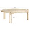 Černý dřevěný konferenční stolek Karup Design Sticks 80 cm