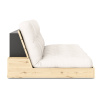 Bílá dvoumístná rozkládací pohovka Karup Design Base 196 cm