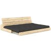 Tmavě šedá dvoumístná rozkládací pohovka Karup Design Base 196 cm
