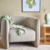 Béžové čalouněné lounge křeslo Bloomingville Bacio