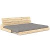 Šedá dvoumístná rozkládací pohovka Karup Design Base 196 cm