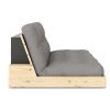 Šedá dvoumístná rozkládací pohovka Karup Design Base 196 cm