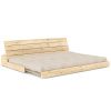 Béžová dvoumístná rozkládací pohovka Karup Design Base 196 cm