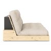 Béžová dvoumístná rozkládací pohovka Karup Design Base 196 cm