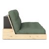 Zelená dvoumístná rozkládací pohovka Karup Design Base 196 cm