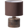 Hnědá dřevěná stolní lampa Renzo
