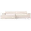 Světle béžová čalouněná rohová pohovka Windsor & Co Lupus 224 cm, levá