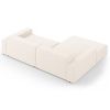 Světle béžová čalouněná rohová pohovka Windsor & Co Lupus 224 cm, levá
