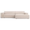Béžová čalouněná rohová pohovka Windsor & Co Lupus 224 cm, pravá