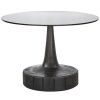 Černý skleněný konferenční stolek Syan 60 cm