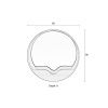 Dřevěné závěsné zrcadlo ZUIVER ROUND WALL  60 cm