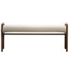 Hnědá dubová lavice Kave Home Macaret 120 cm