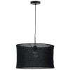 Černé lněné stínidlo Kave Home Mariela 50 cm