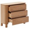 Komoda Kave Home Salaya 120 x 40 cm s dřevěným dekorem