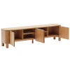 TV stolek Kave Home Salaya 200 cm x 40 cm s dřevěným dekorem