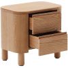 Noční stolek Kave Home Salaya 55 cm x 36 cm s dřevěným dekorem