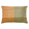 Zeleno-oranžový povlak na polštář Kave Home Sanna 30 x 50 cm