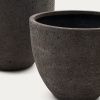 Set dvou tmavě šedých zahradních květináčů Kave Home Serili -fv-interier-25