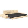 Tmavě šedá dvoumístná rozkládací pohovka Karup Design Base 244 cm