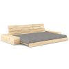 Šedá dvoumístná rozkládací pohovka Karup Design Base 244 cm