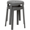 Šedá plastová zahradní stolička Stack Mini 36,5 cm