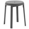 Šedá plastová zahradní stolička Stack Mini 36,5 cm