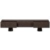 Hnědý dřevěný TV stolek Crustie 147 x 45 cm