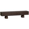 Hnědý dřevěný TV stolek Crustie 147 x 45 cm