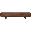 Hnědý dřevěný TV stolek Esta 180 x 45 cm