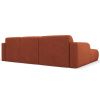 Oranžová čalouněná rohová pohovka Windsor & Co Lola 250 cm, levá