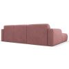 Růžová čalouněná rohová pohovka Windsor & Co Lola 250 cm, levá