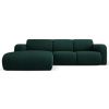 Lahvově zelená čalouněná rohová pohovka Windsor & Co Lola 250 cm, levá