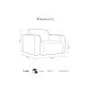 Šedé čalouněné křeslo Windsor & Co Lola II.