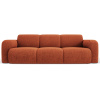 Terakotově červená čalouněná třímístná pohovka Windsor & Co Lola II. 235 cm