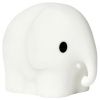 Bílá plastová dětská LED lampa Mr. Maria Elephant 9,5 cm