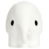 Bílá plastová dětská LED lampa Mr. Maria Elephant 9,5 cm