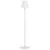 Bílá plastová solární stojací LED lampa Kave Home Amaray 120 cm