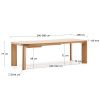 Dubový rozkládací jídelní stůl Kave Home Jondal 200/280 x 100 cm